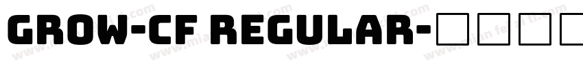 grow-cf regular字体转换